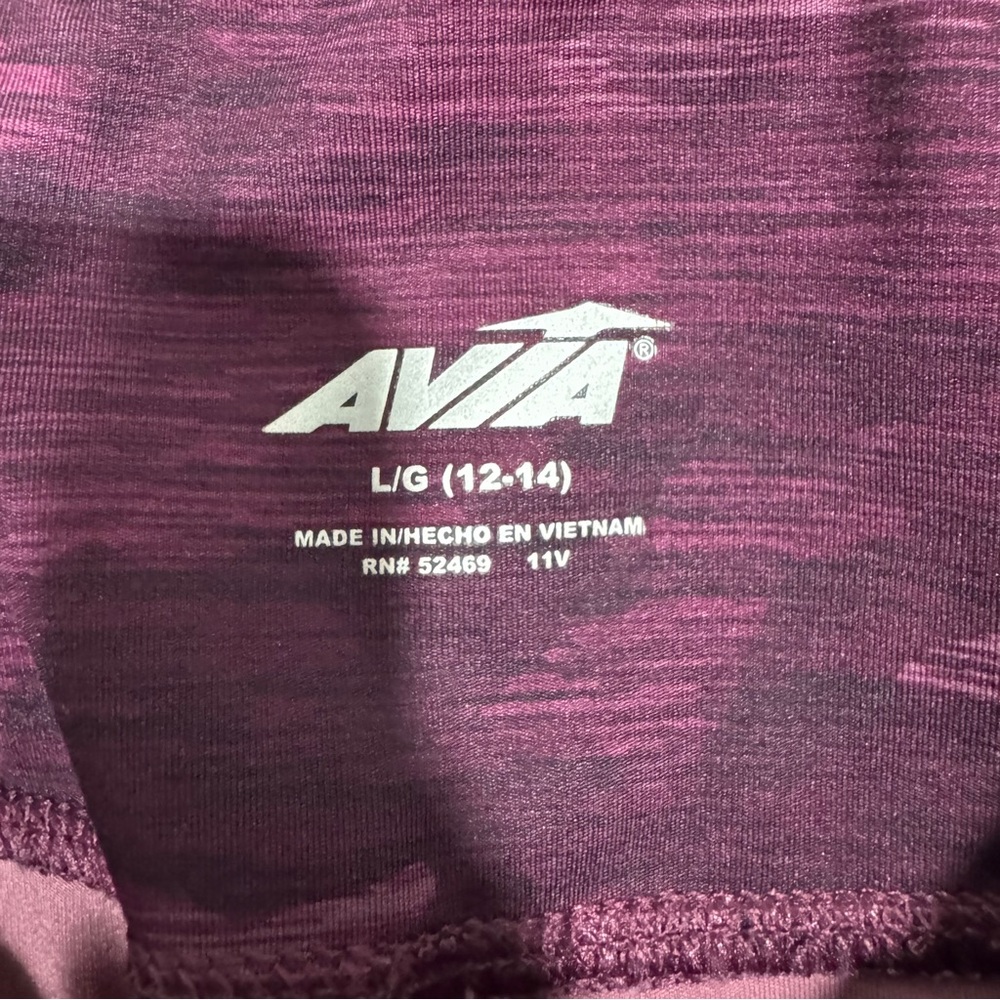 Avia Green High Rise Capri Leggings with Side Pockets Size Large 12/14 - Picture 6 of 16